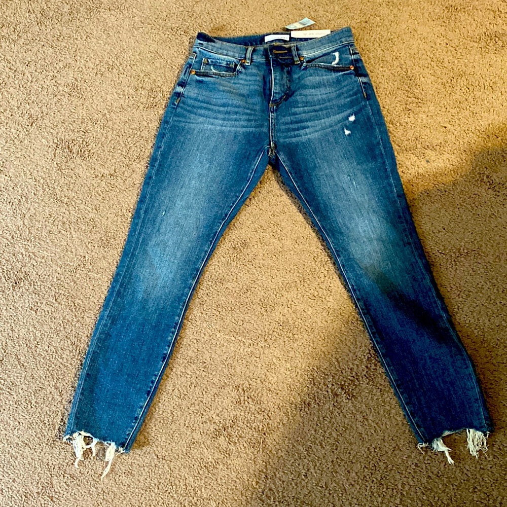 Ann Taylor Loft high waist skinny ankle jeans